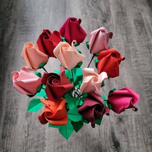 Origami roses