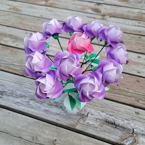 Origami roses - my one and only - purple