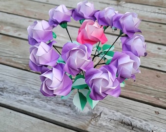 Origami roses - my one and only - purple