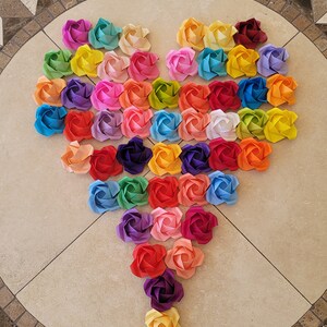 Origami roses - 50 florets