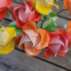 Origami roses