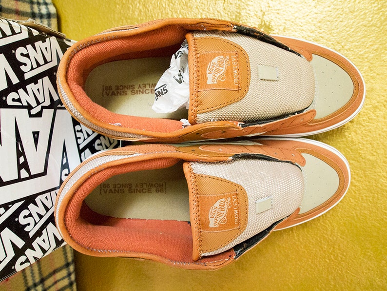 leather vans off the wall