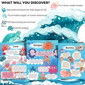 50 Sea Animals – Educational Printable Book for Kids | Marine Life ...