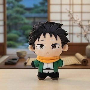 10 cm Re Zero Subaru Natsuki Cosplay Plyschdocka Hängsmycke Halsduk Halloween Julklapp - L07