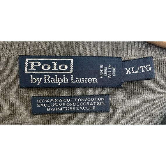 Polo Ralph Lauren Sweater Vest-Men's XL-Gray Pima… - image 9