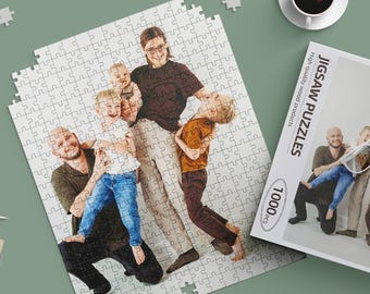 Aangepaste puzzel Fotopuzzel Gepersonaliseerde legpuzzels Cadeaus voor familie - perfecte kerstcadeaus voor haar puzzel van 300, 500 of 1000 stukjes