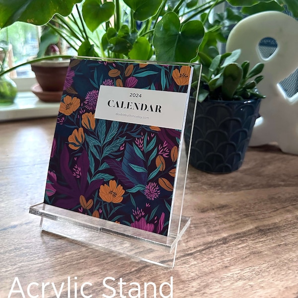Clear Acrylic Stand for Desk Calendar