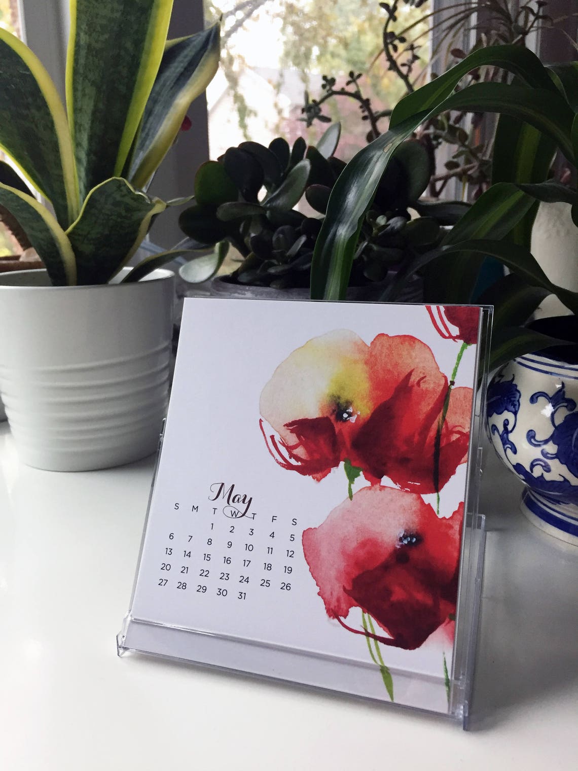 PERSONALIZED 2021 Desk Calendar with stand / CD case Etsy