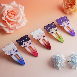 Love and Deepspace Cute Rafayel Sylus Xavier Zayne Caleb Hair Clips Hair Pins, Gamer gift, Clothing decoration, cute accessory