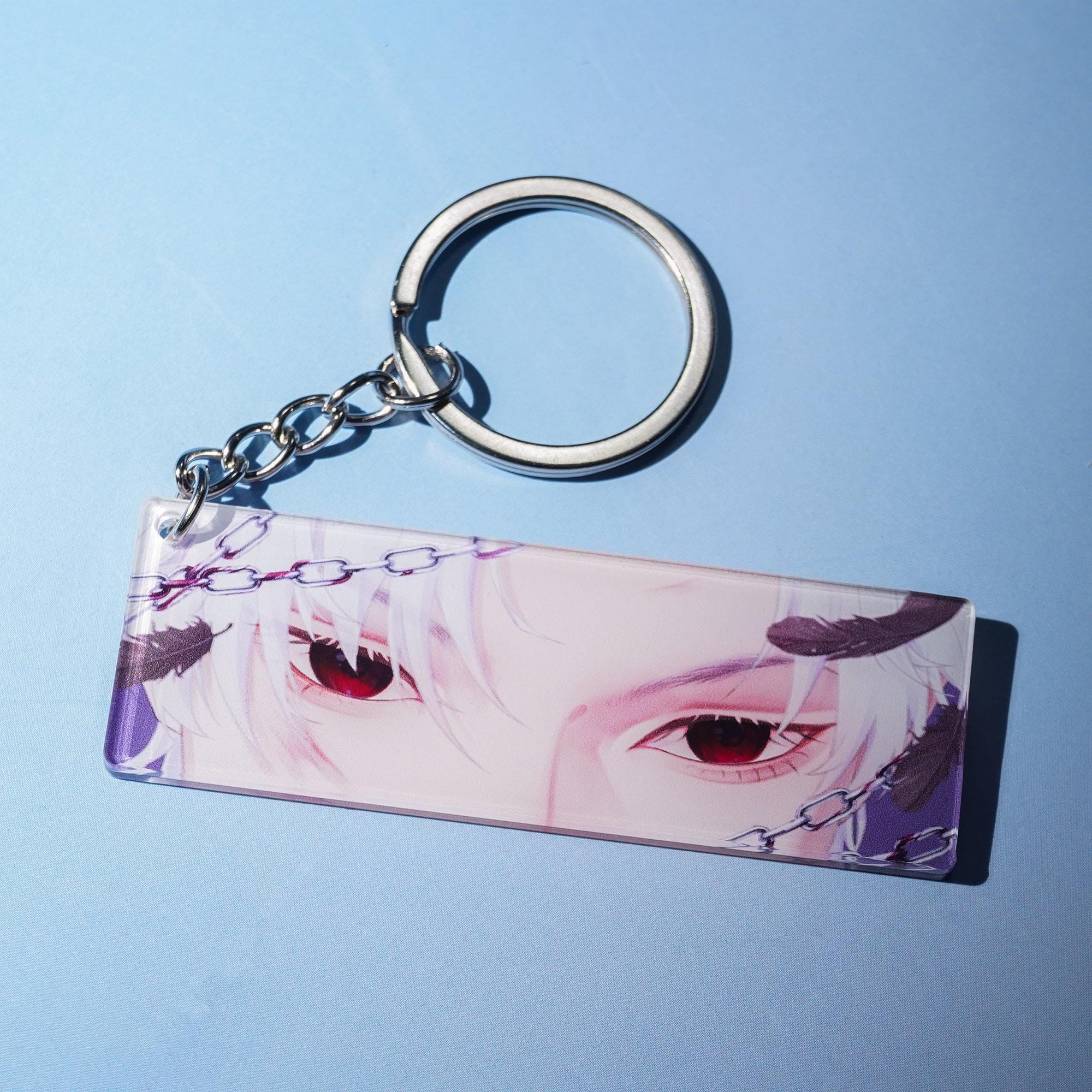 Love and Deepspace Sylus Keychain With Transparent Eyes