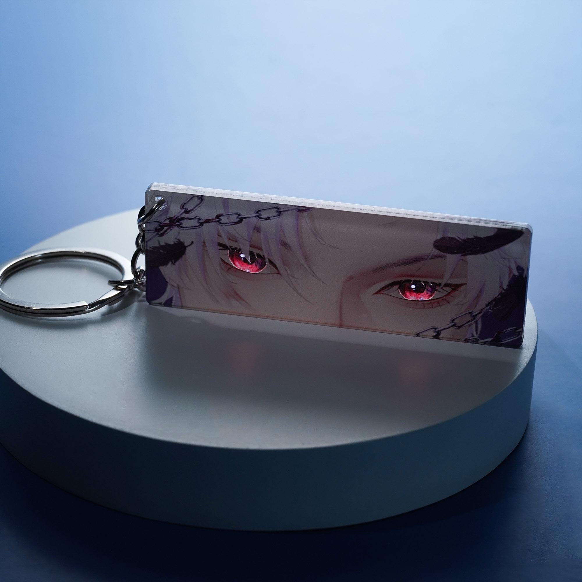 Love and Deepspace Sylus Keychain With Transparent Eyes