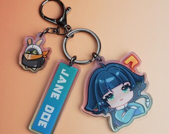 Zenless Zone Zero Jane Doe Bangboo Cute Original Keychain