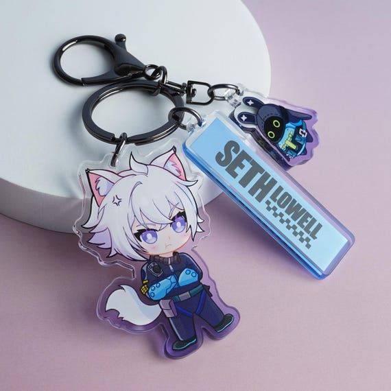 Zenless Zone Zero Cute Seth Lowell Bangboo Original Keychain