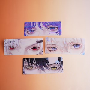 Love and Deepspace Rafayel Sylus Xavier Zayne Lenticular Eyes Kartenaufkleber, Taschendekoration, Kartenaufkleber
