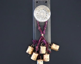 Purple Doorknob Bells, Protection Decor, by Mystic Pieces