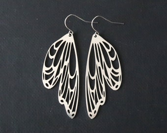 Wing Dangle Earrings, Angel Wing Earrings, Angel Outfit, Fairy Earrings, Cosplay Earrings, Angel Jewelry, Wing Jewelry, Wing Gifts