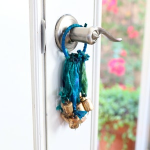 Protection Gifts, Entryway Bells, Blue Decor, by Mystic Pieces