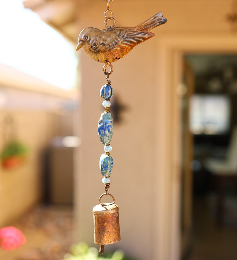 Backyard Decor, Bird Outdoor Wind Chime, by Mystic Pieces bild 7