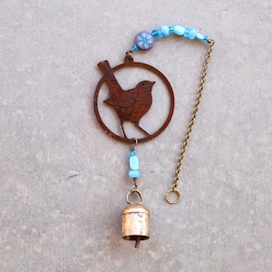 Bird Wind Chime, Backyard Decor, Gifts for Gardener, Bird Gifts, Patio Decoration, Yard Art, Mystic Pieces