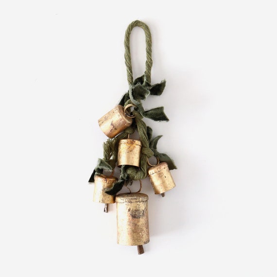Door Hanging Bells, Green Home Decor, Good Karma Witch Bells, by Mystic Pieces