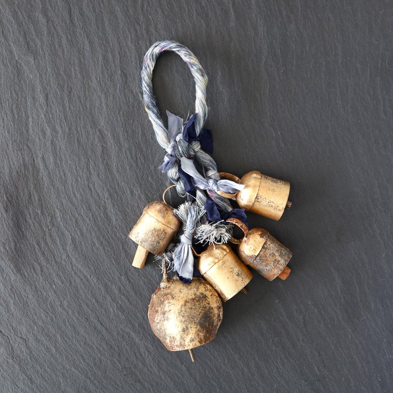 Protection Bells Decor, Door Hanging Bells, Witch Bells, String of Bells, Bell Decoration, Bell Gifts, Housewarming Gift, Home Decor image 7