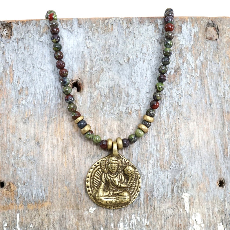 Buddha Men Women Necklace, Yoga Gifts, Buddha Necklace, Zen Necklaces, Buddha Jewelry, Zen Gifts, Yoga Jewelry image 1