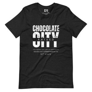 T-shirt med upphöjd chokladstad i Washington D.C, typografisk design i Washington D.C, Washington D.C-stolthet