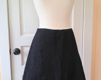 Belle Skirt - Stretch Denim - Dark Indigo - Size Medium