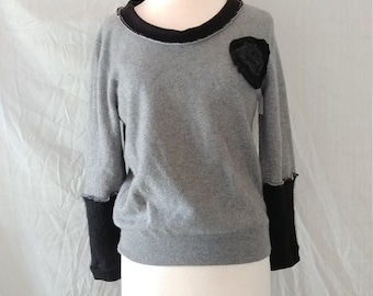 Pullover Sweater  - Cashmere - Eco Friendly Couture - Size Medium