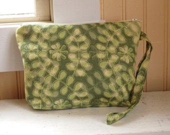 Zipper Pouch - Wristlet - Catch All - Cosmetic Bag - Jewelry Bag
