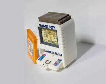 Miniature Game Boy Store Kiosk-Inspired Cartridge Holder 3D STL file