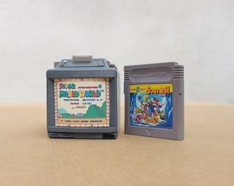 Miniature Sharp SF1 TV Inspired Game Boy Cartridge Holder 3D printed  STL