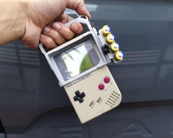 CYBER-BOY Gameboy hood and handle + Spare Battery Holder 3D print STL