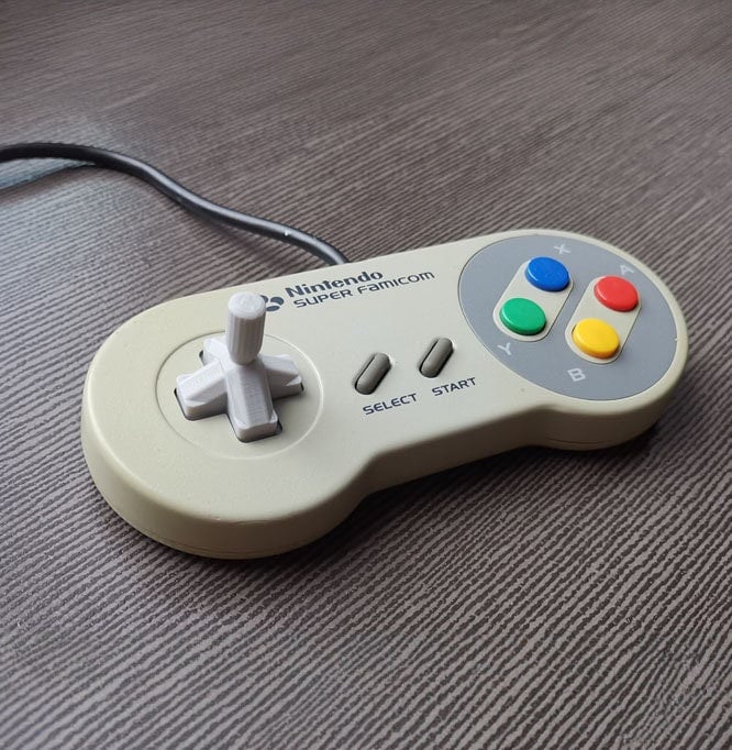SNES Super Famicom Joystick Replacement for L R Cross Buttons 3D