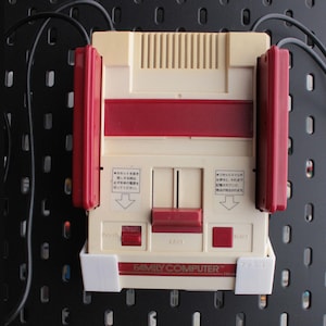 Famicom Wall Mount 3D Printed For nintendo Family computer HVC-002