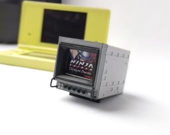 Miniature Sony PVM-Inspired Nintendo DS Cartridge Holder 3D printed STL