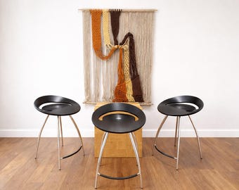 Magis Lyra 2 Chair Height Stools by Design Group Italia Vtg 1994