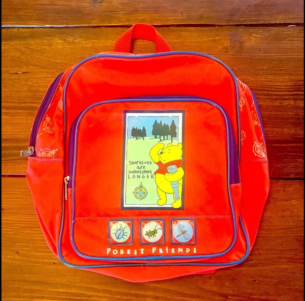 Disney Winnie the Pooh Kids Backpack - Blue and Red Loungefly Disney Winnie the Pooh Puffer Jacket Mini Backpack  main image 4