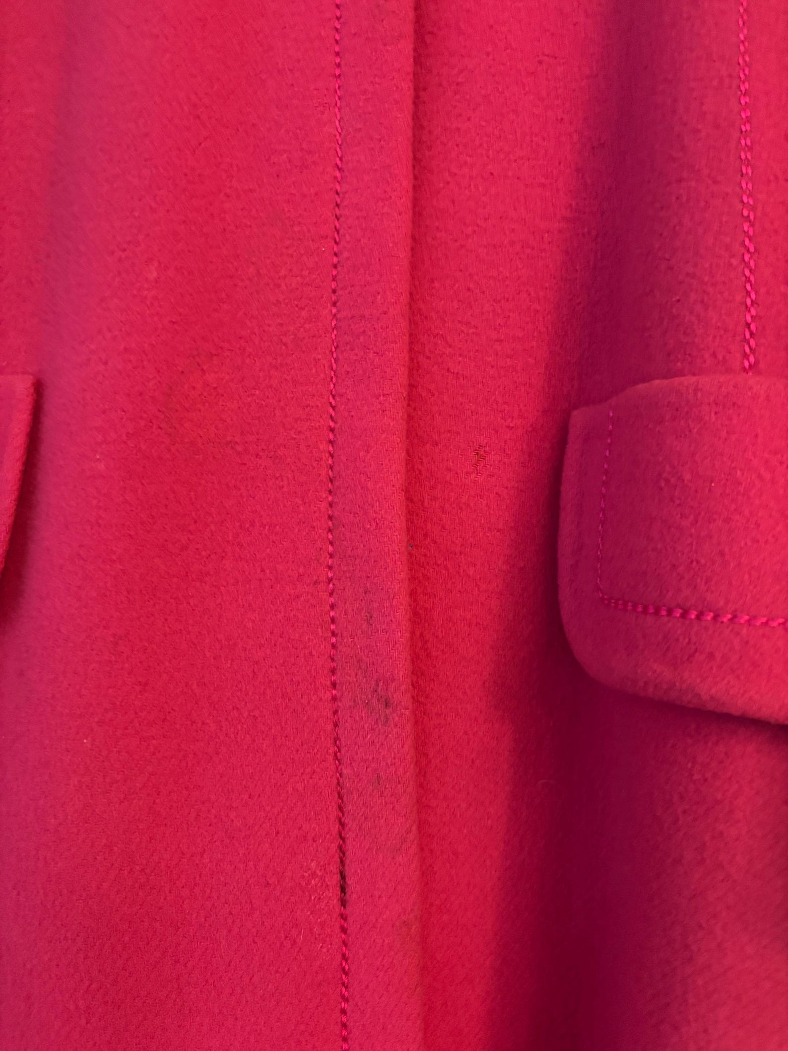 Vintage Waffle Pink Upholstery Trench Coat
