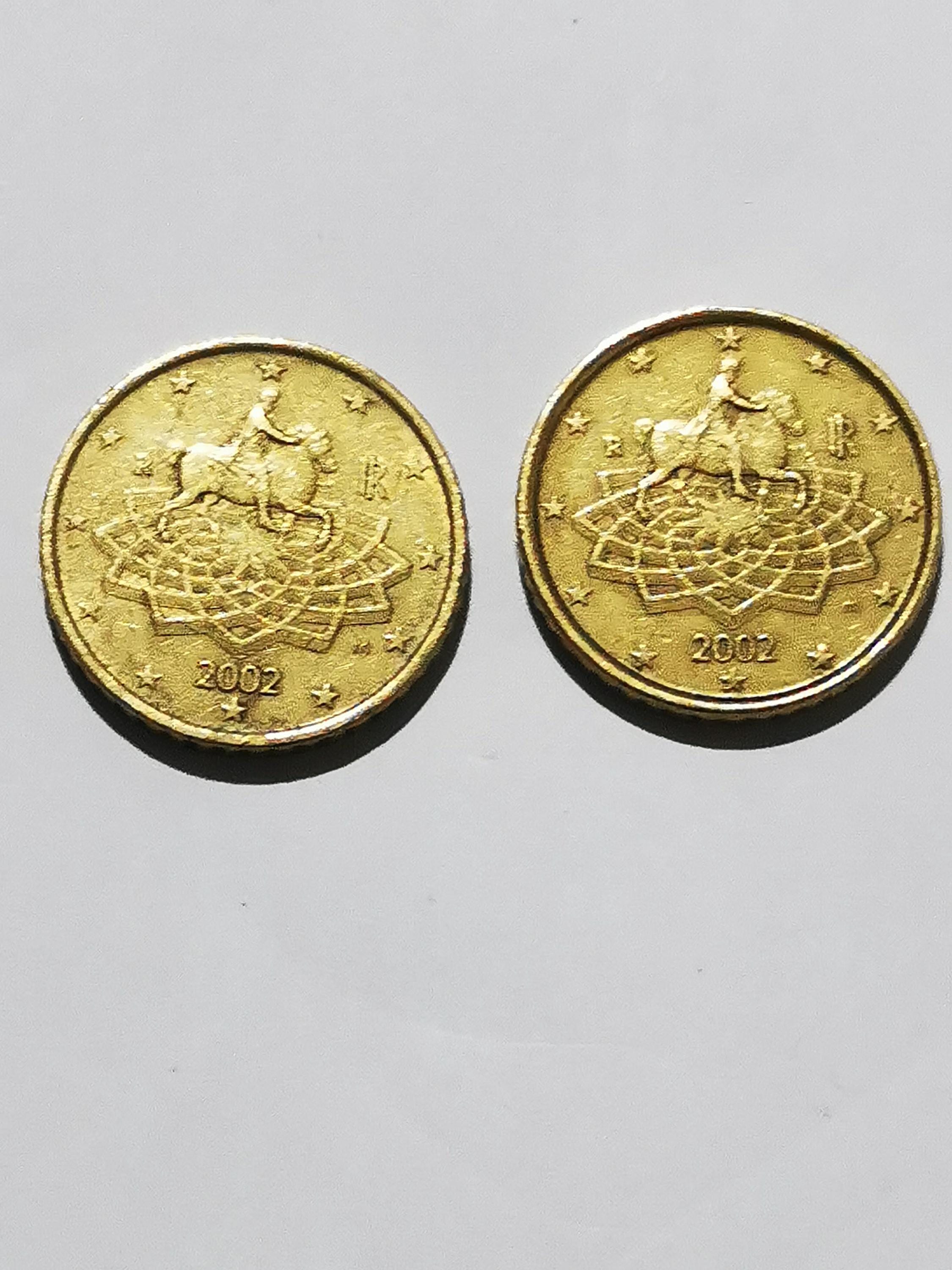 Moneda 50 euro cent 2002 - Etsy 日本
