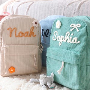 Nom sac à dos pour enfant, sac à dos personnalisé pour tout-petit, cartable pour tout-petit, sac à dos d'école pour garçons et filles, sac à dos brodé personnalisé pour tout-petit