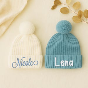 Embroidered Name newborn Beanie Hat, Personalized Hat, Kids Name Hat, Unisex Toddler Hat, Newborn Hat, Baby Shower Gift, Christmas Gifts