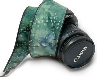 Map DSLR Strap Photography Adjustable Handmade Fabric Camera Strap Ocean