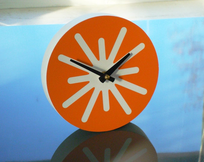 6in Splat Desk Clock Etsy