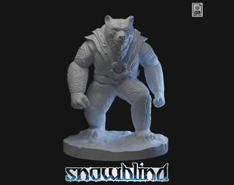 Bear Merchant STL miniature