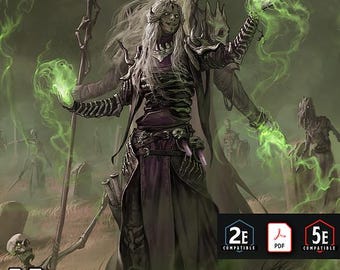 Necromancers of Monastis: 5e & OSR Class Bundle - PDF and Tokens