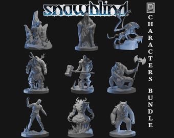 SnowBlind Characters' STL Bundle