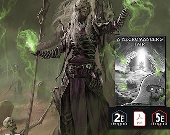 Necromancers of Monastis: 5e & OSR Class Bundle - PDF, Quest and Tokens