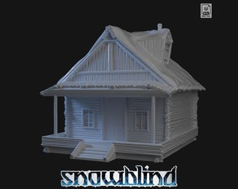 Cabin (Snow) STL miniature