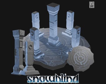 Alien Temple Props STL miniatures